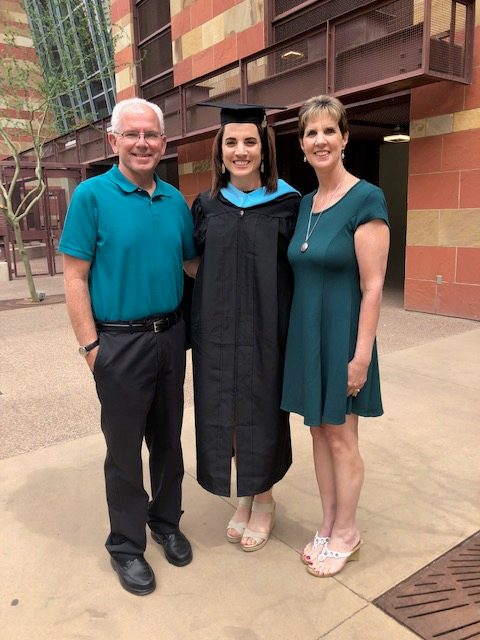 Graduation day for my M.A. in Adult Education and Training.